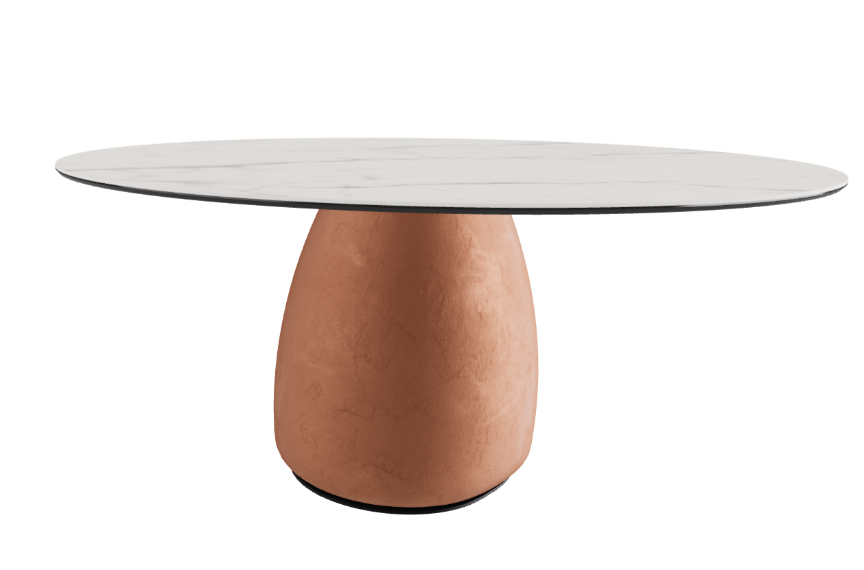 Diameter 158 x Height 73.5 cm Round Shaped_Matt Invisible_Marrakech_Black Embossed