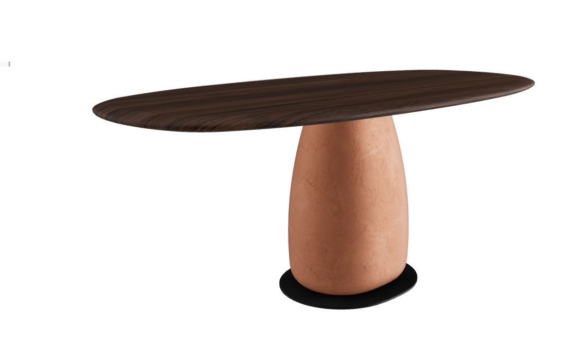 180×90×75.5h U Biscuit Shaped_Burned Oak_Marrakech_Black Embossed