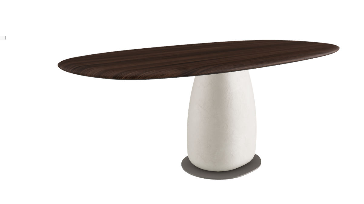200×100×75.5h U Biscuit Shaped_Burned Oak_Oslo_Titanium Embossed