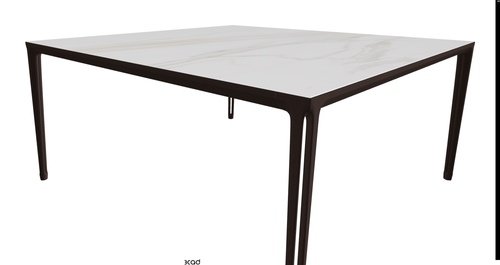 160x160x75h Square Shaped_Matt Golden Calacatta_Bronze Embossed