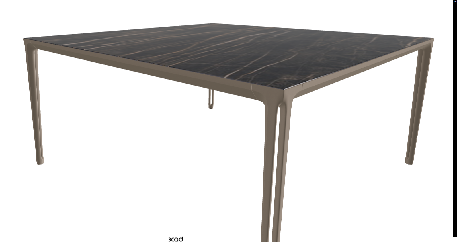 160x160x75h Square Shaped_Glossy Portoro_Titanium Embossed