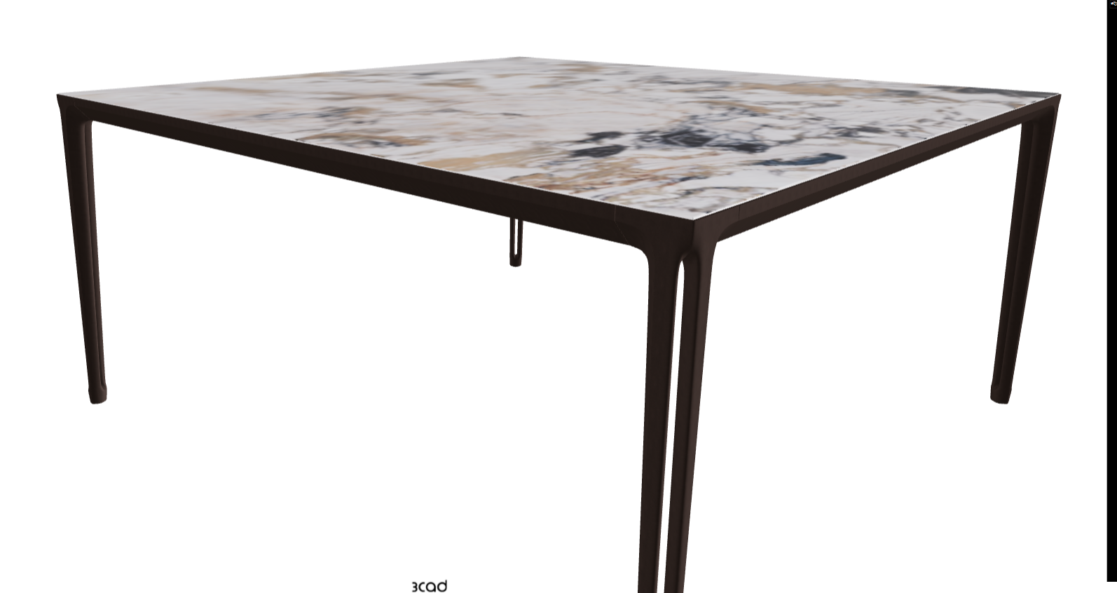 160x160x75h Square Shaped_Makalu_Bronze Embossed