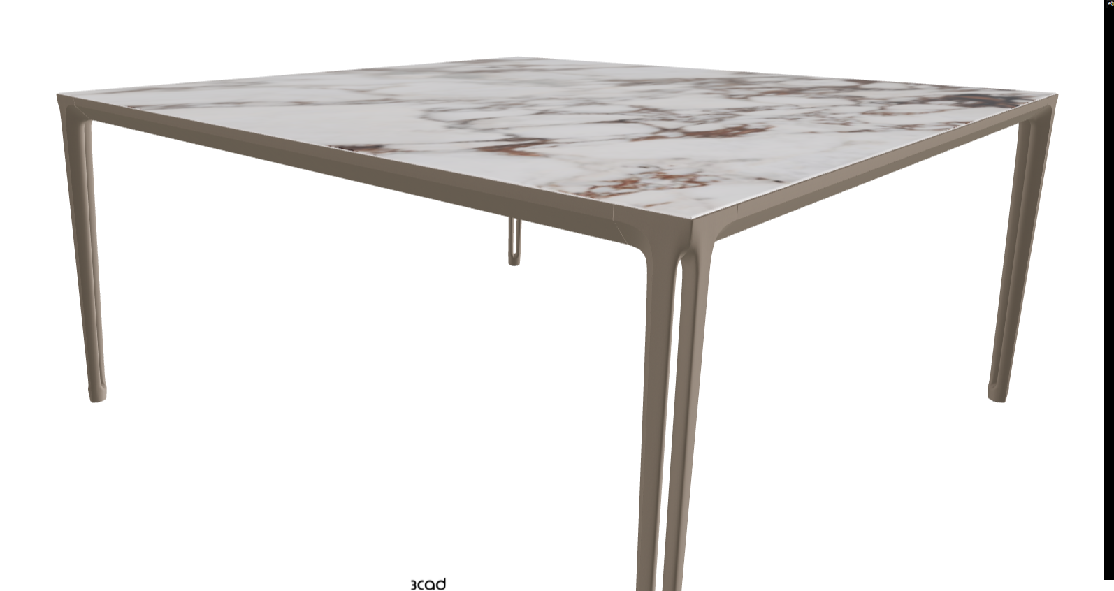 160x160x75h Square Shaped_Breccia_Titanium Embossed