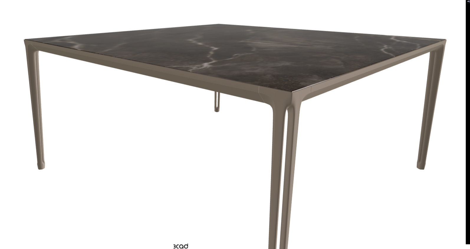 160x160x75h Square Shaped_Andromeda_Titanium Embossed