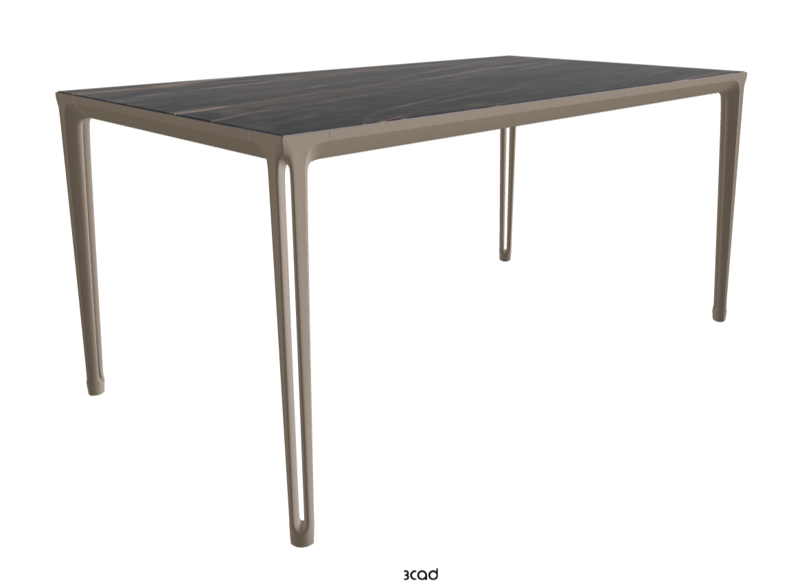 160x90x75h Rectangle Shaped_Glossy Portoro_Titanium Embossed