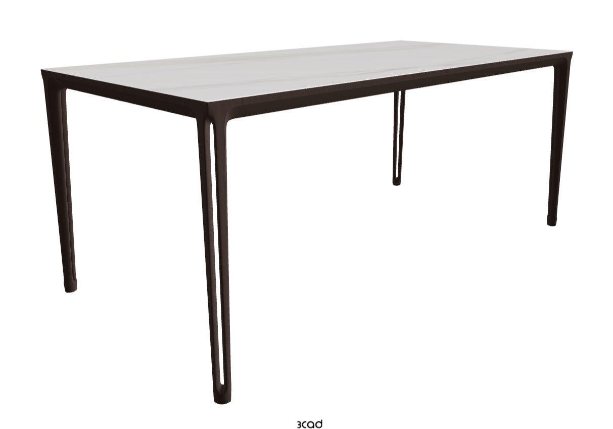 180x90x75h Rectangle Shaped_Glossy Golden Calacatta_Bronze Embossed