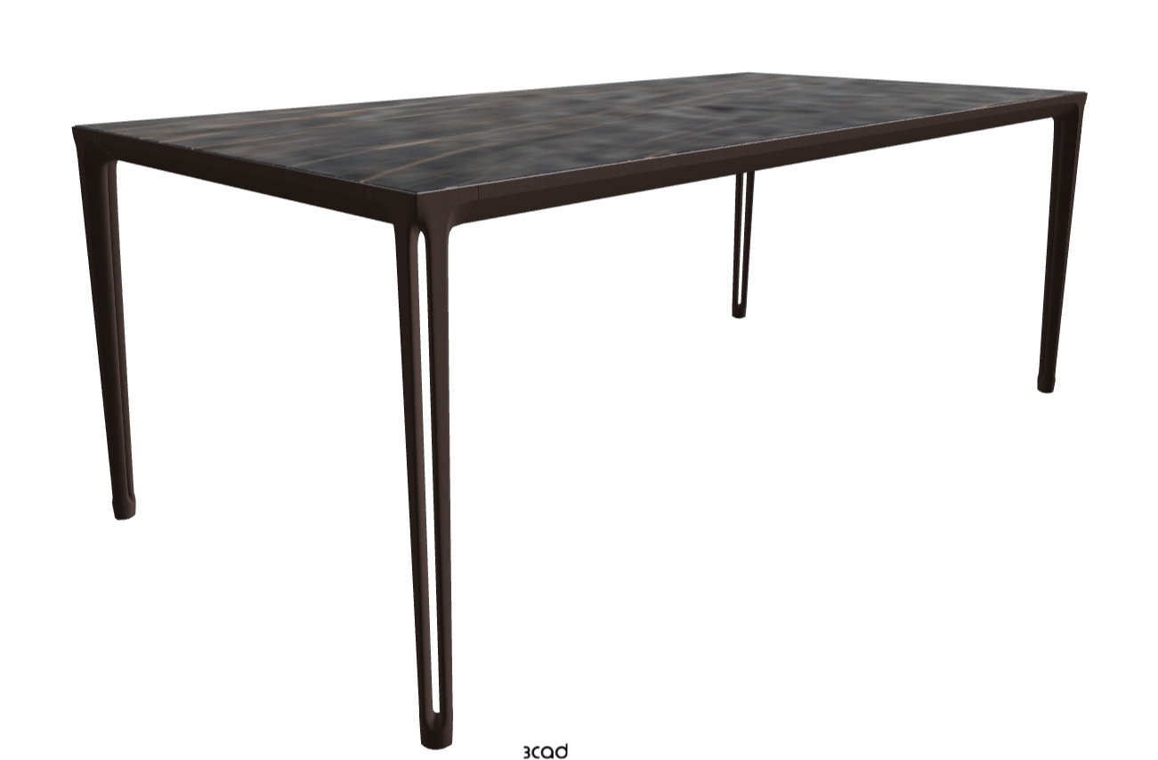 200x100x75h Rectangle Shaped_Matt Portoro_Bronze Embossed