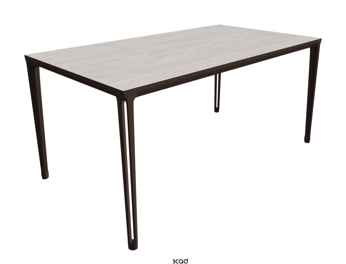 160-220x90x75h Extendible Rectangle Shaped_Colosseo_Bronze Embossed_Closed