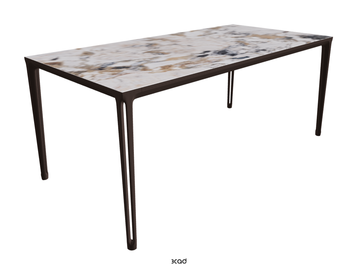 180-240x90x75h Extendible Rectangle Shaped_Makalu_Bronze Embossed_Closed