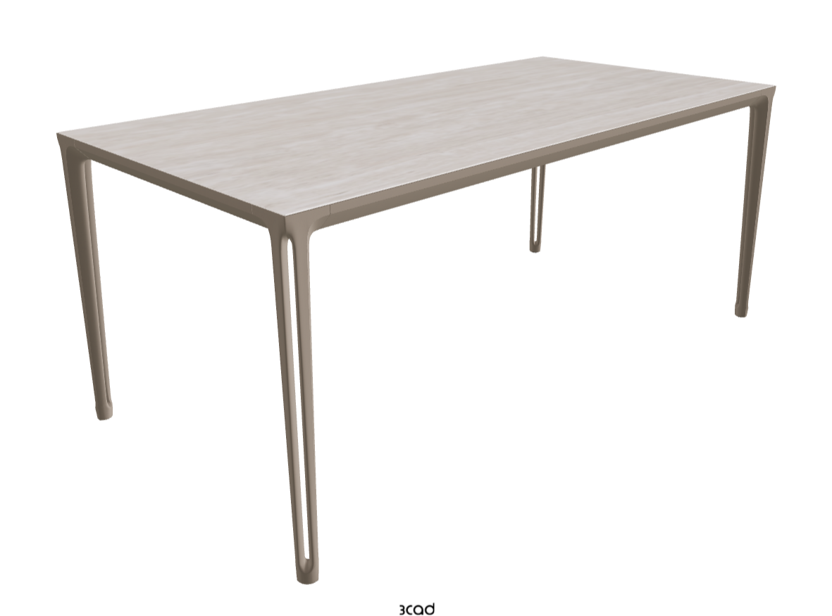 180-240x90x75h Extendible Rectangle Shaped_Colosseo_Titanium Embossed_Closed