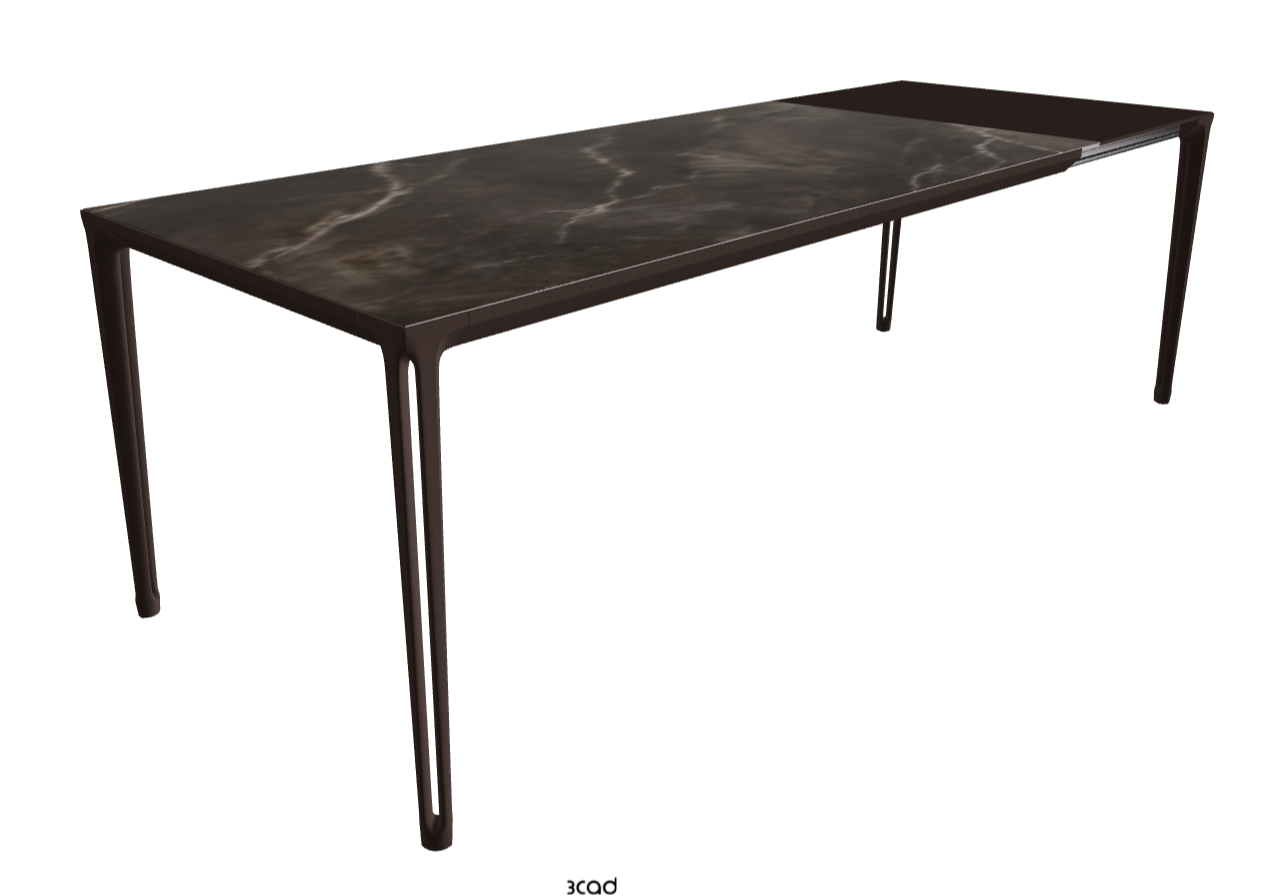 180-240x90x75h Extendible Rectangle Shaped_Andromeda_Bronze Embossed_Extended