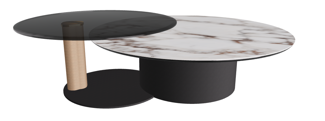 Cattelan Italia ARENA Keramik Bond Coffee Table ø118/187x42h