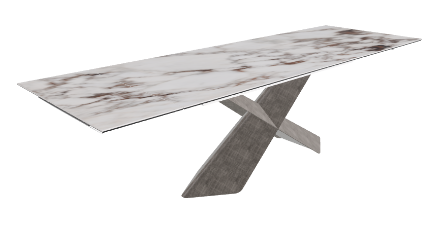 Cattelan Italia Tyron Keramik Drive Rectangular Extendible Dining Table – 182→258x90x74h