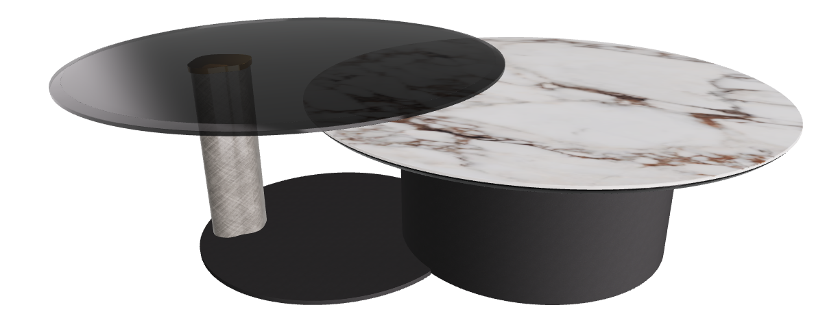 Cattelan Italia ARENA Keramik Bond Coffee Table ø100/179x42h