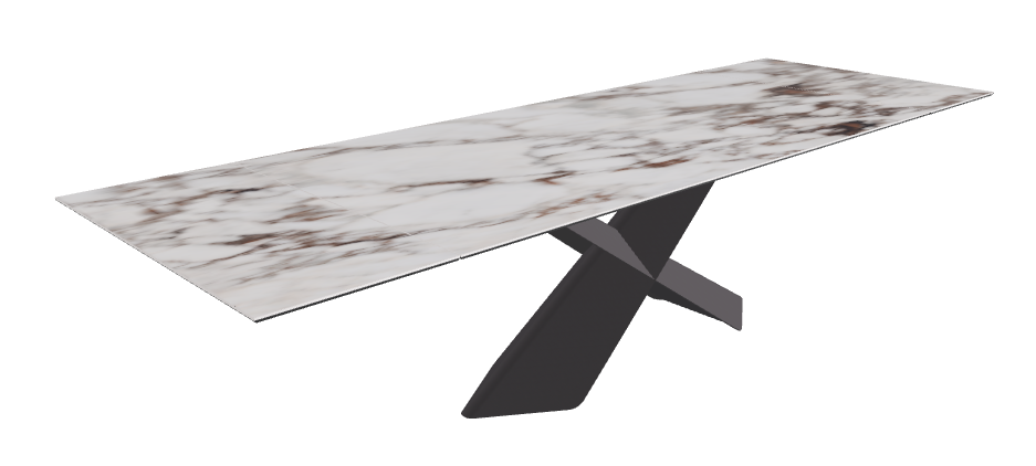 Cattelan Italia Tyron Keramik Drive Rectangular Extendible Dining Table – 200→294x106x74h