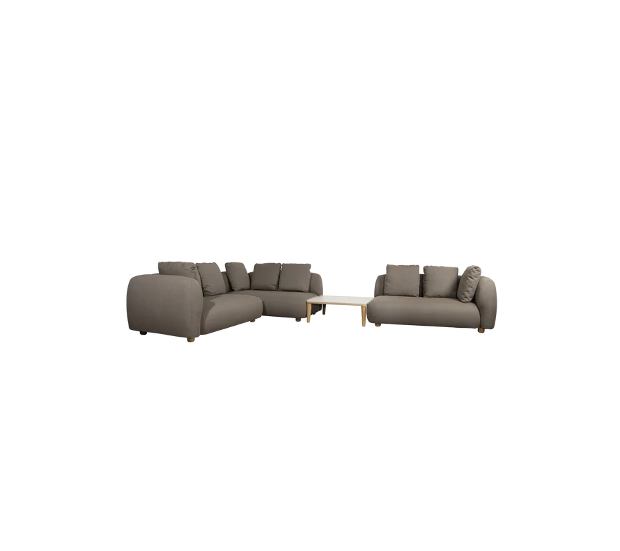 Cane-line Capture Corner Sofa with Table and chaise lounge