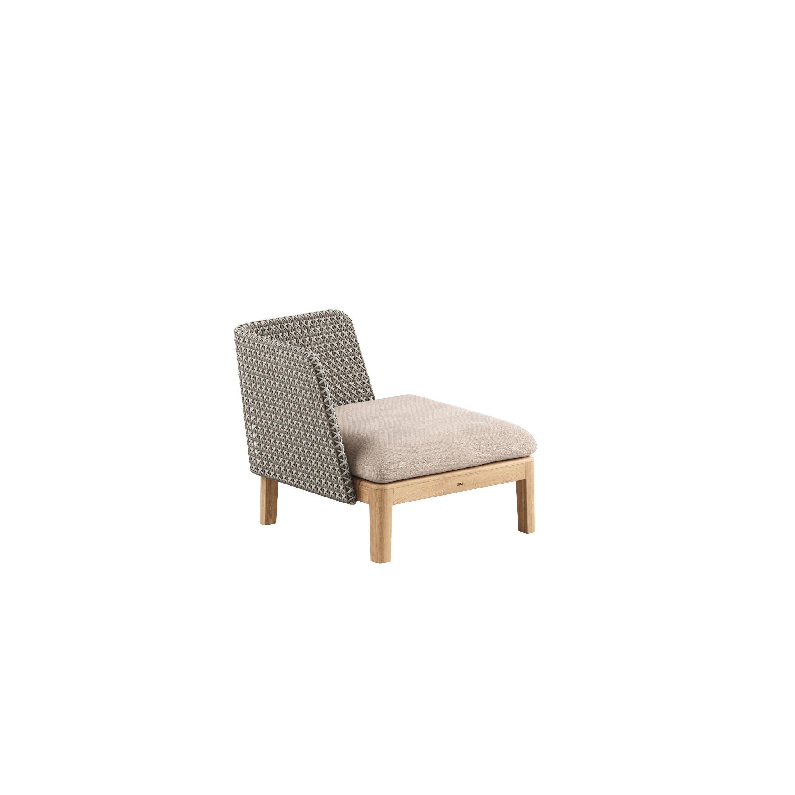 Calypso Lounge 70 With Woven Back And Right Armrest