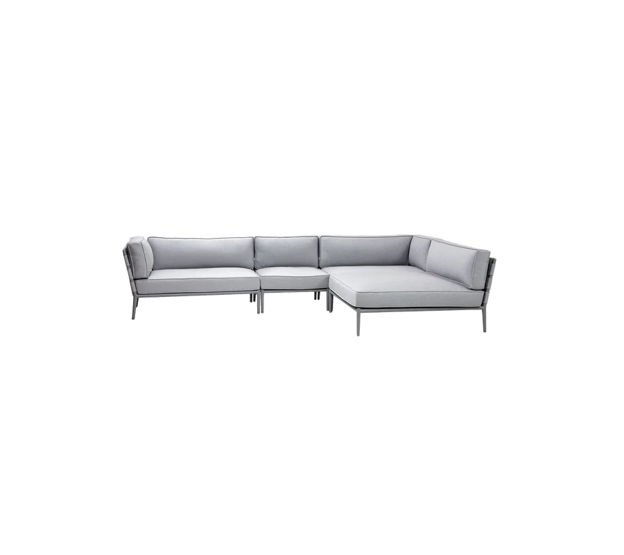Cane-line Conic modular corner sofa with daybed