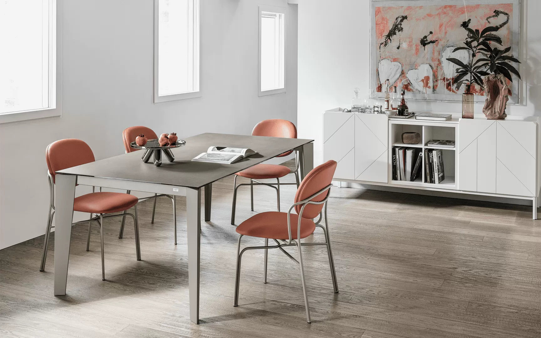 Bontempi Casa Dada Chair With Metal Frame