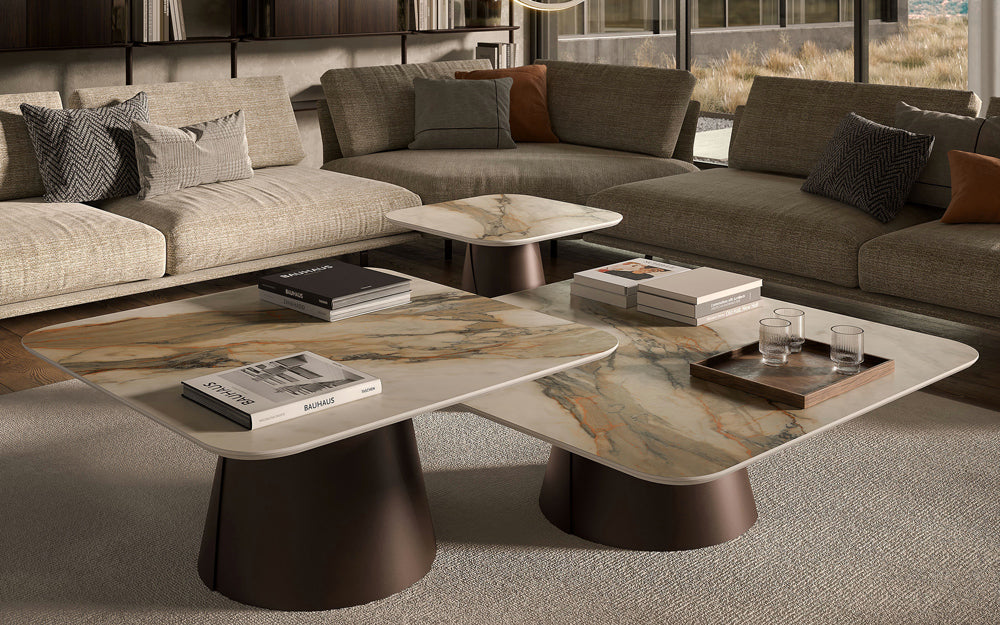 Cattelan Italia ALBERT Keramik S Coffee Table ◻118x118x48h