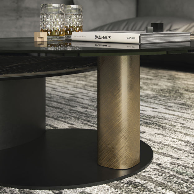 Cattelan Italia ARENA Keramik Bond Coffee Table ø118/187x42h