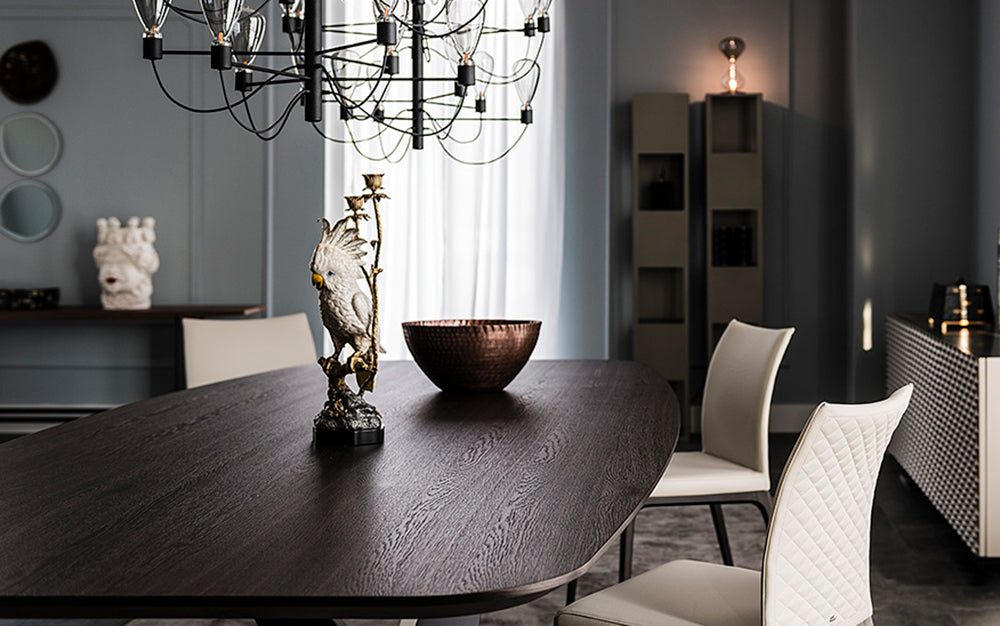 Cattelan Italia Napoleon Wood Oval-Shaped Dining Table