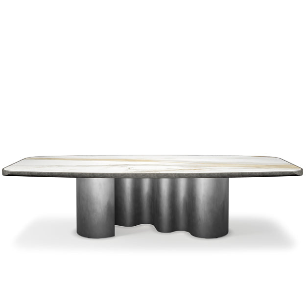 Cattelan Italia Papel Keramik Premium Barrel-Shaped Dining Table