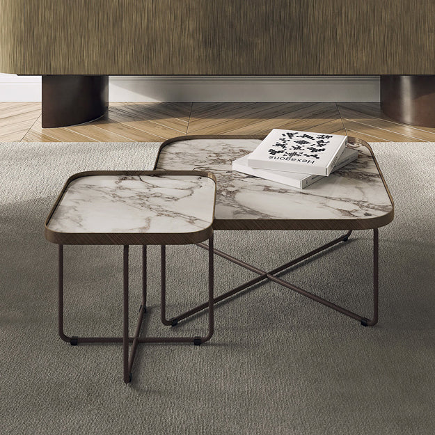 Cattelan Italia Benny Keramik Coffee Table ◻60x60x48h