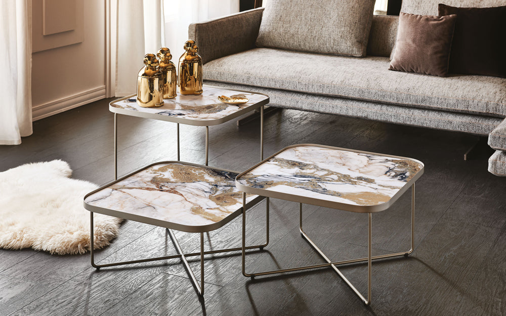 Cattelan Italia Benny Keramik Coffee Table ◻60x60x48h