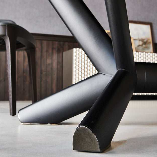 Cattelan Italia Planer Crystalart Rectangular & Barrel-Shaped Dining Table