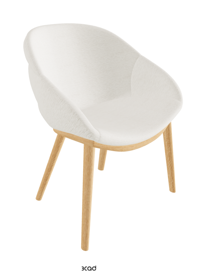 Camilla Dining Armchair_Natural Ashwood_Fabric_B240