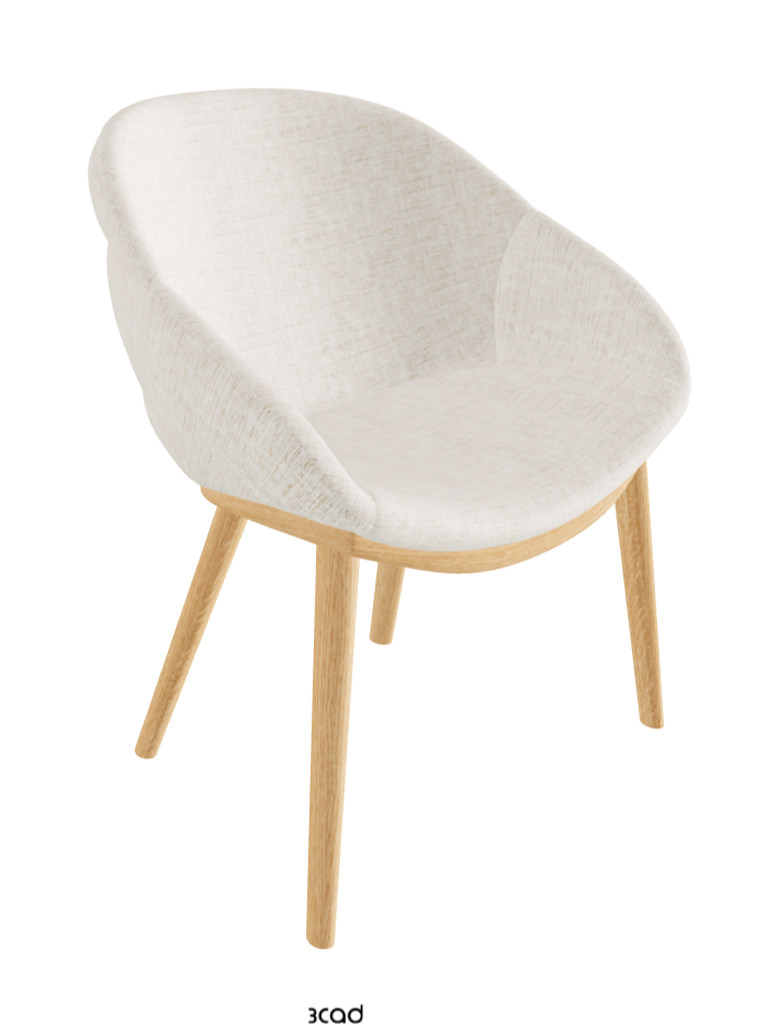 Camilla Dining Armchair_Natural Ashwood_Fabric_B610