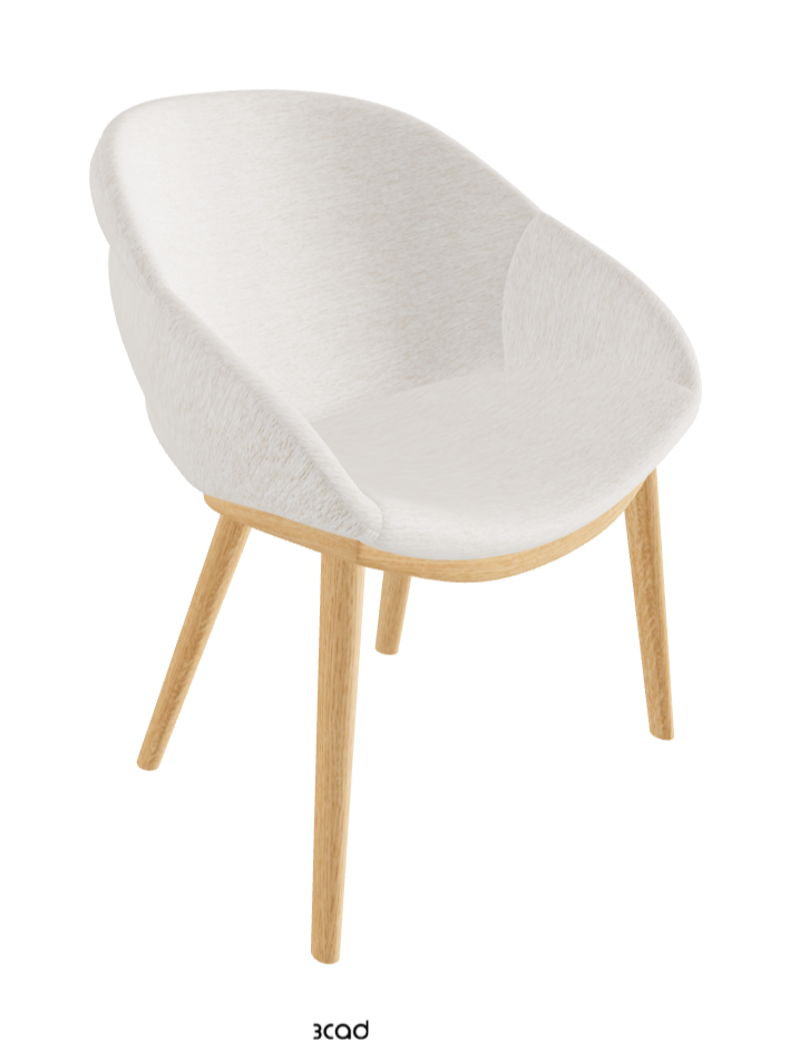 Camilla Dining Armchair_Natural Ashwood_Fabric_B730