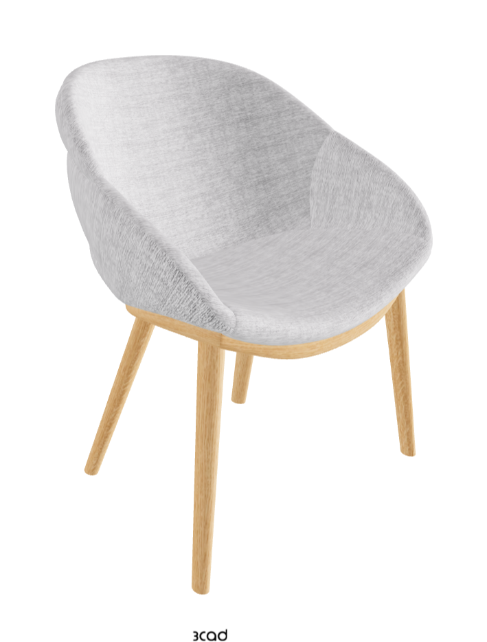 Camilla Dining Armchair_Natural Ashwood_Fabric_B810