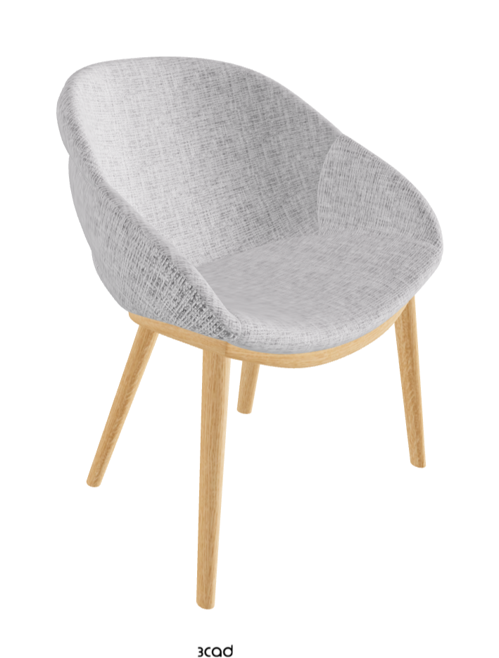 Camilla Dining Armchair_Natural Ashwood_Fabric_B811