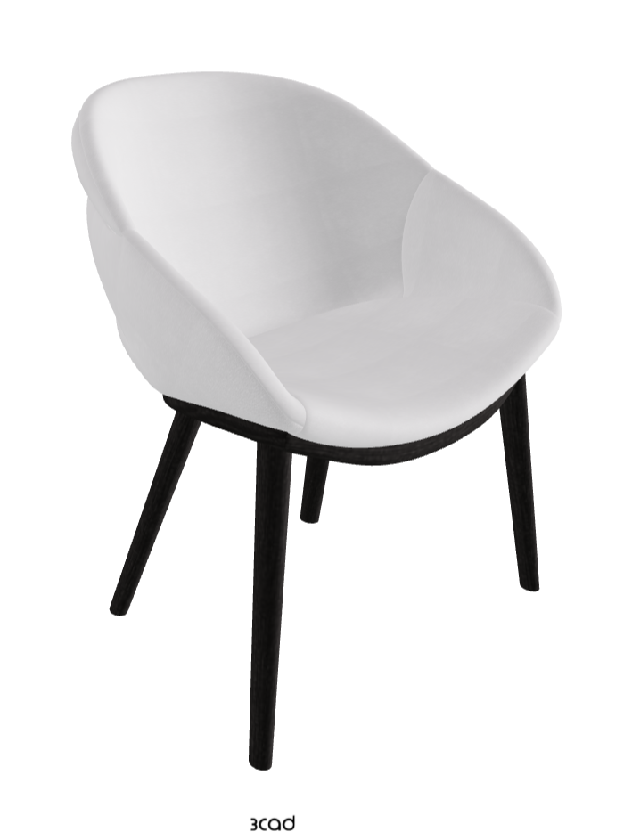 Camilla Dining Armchair_Open Pore Matt Black Ashwood_Fabric_B921