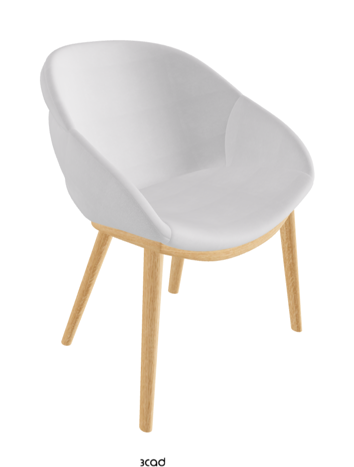 Camilla Dining Armchair_Natural Ashwood_Fabric_B921
