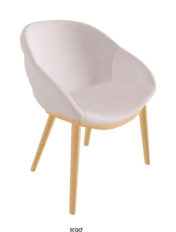 Camilla Dining Armchair_Natural Ashwood_Fabric_B923