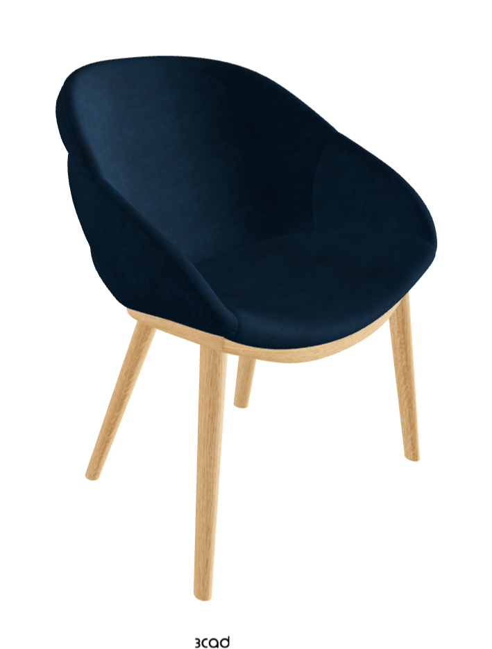 Camilla Dining Armchair_Natural Ashwood_Fabric_B929