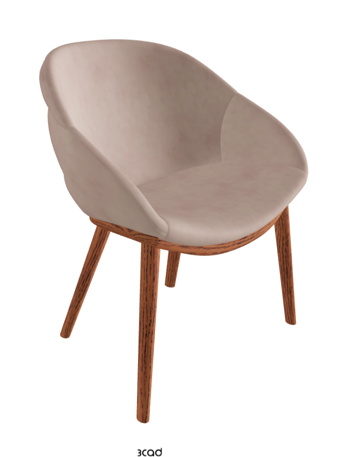 Camilla Dining Armchair_Canaletto Walnut Stained Ashwood_Micro Nubuk_Dusty Rose