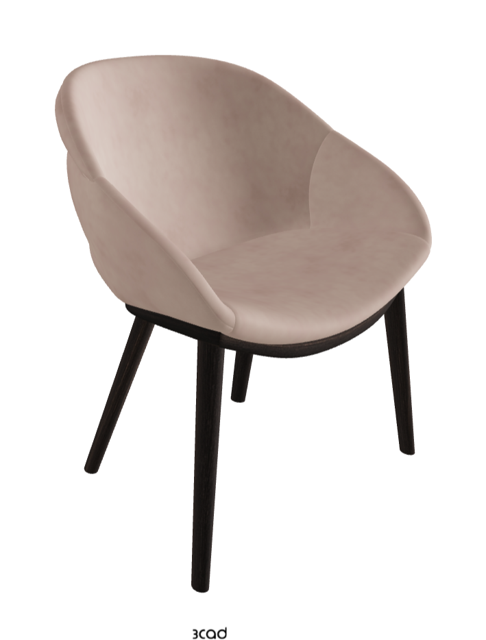 Camilla Dining Armchair_Burned Oak Stained Ashwood_Micro Nubuk_Dusty Rose