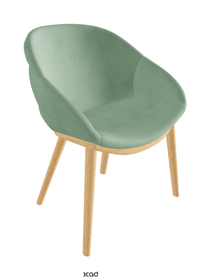 Camilla Dining Armchair_Natural Ashwood_Micro Nubuk_Mint