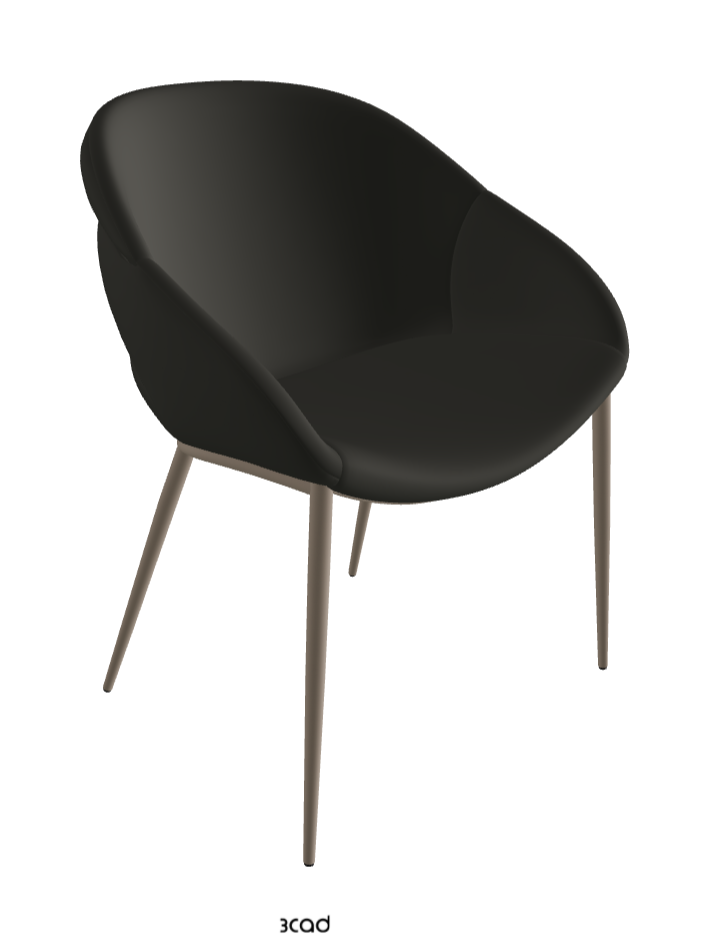 Camilla ML Dining Armchair_Titanium Embossed_Synthetic Leather_London