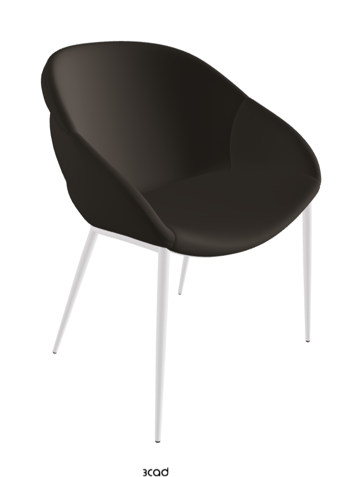 Camilla ML Dining Armchair_Pearl Embossed_Synthetic Leather_Fossil