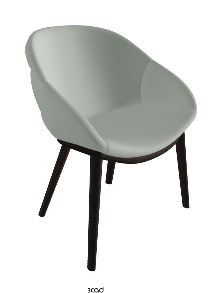 Camilla Dining Armchair_Burned Oak Stained Ashwood_Soft Leather_Ice