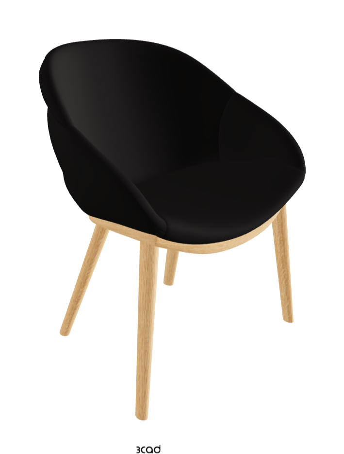 Camilla Dining Armchair_Natural Ashwood_Synthetic Leather_Moka