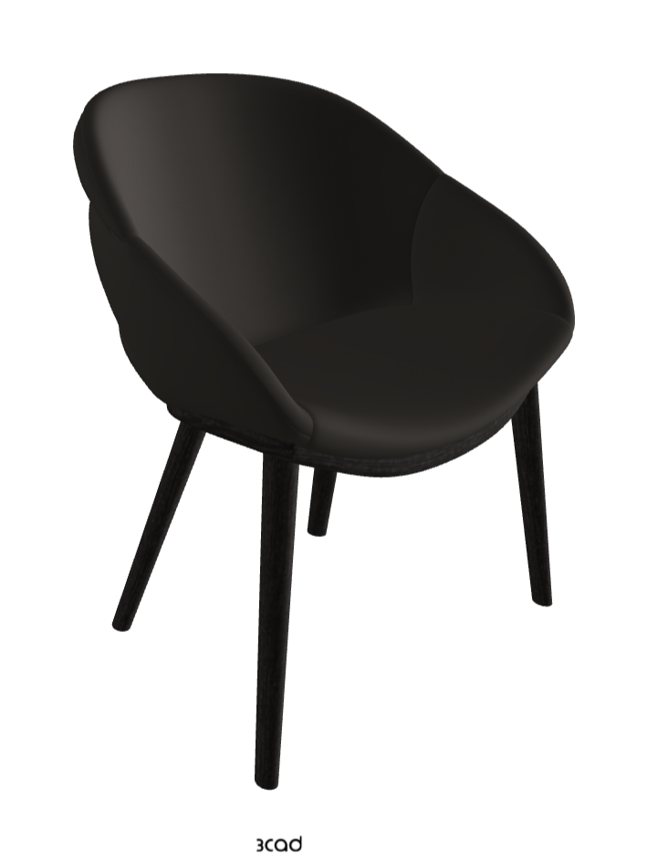 Camilla Dining Armchair_Open Pore Matt Black Ashwood_Synthetic Leather_Ardesia