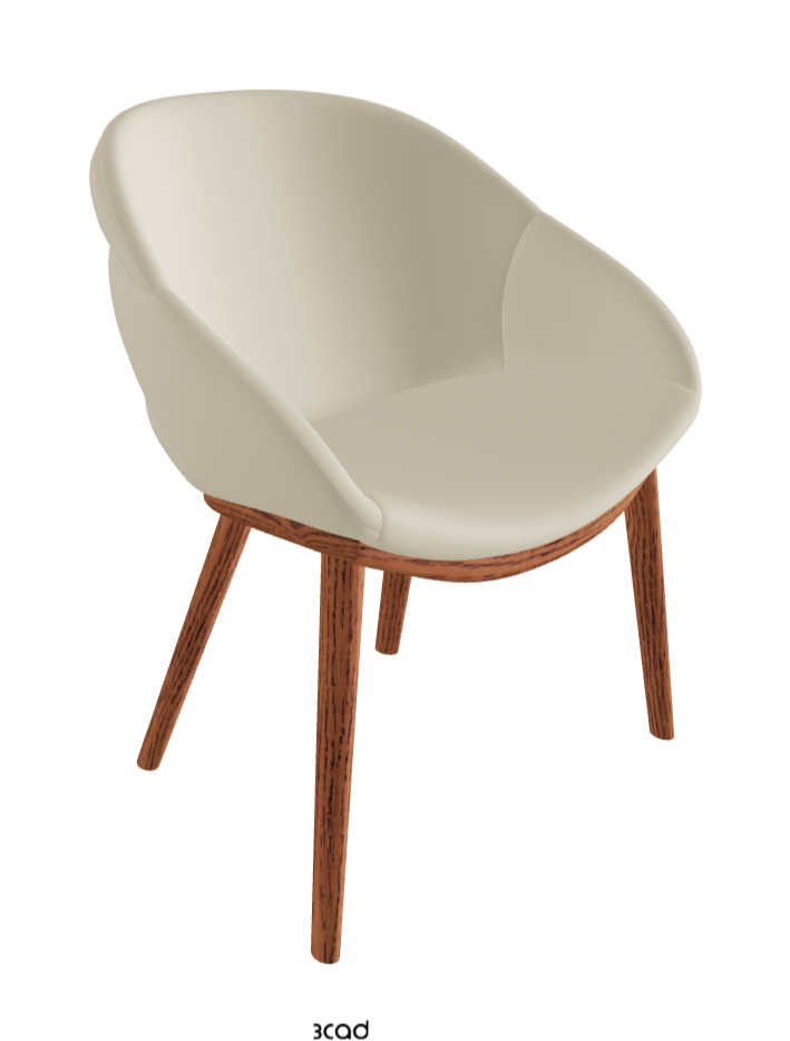 Camilla Dining Armchair_Canaletto Walnut Stained Ashwood_Synthetic Leather_Oyster