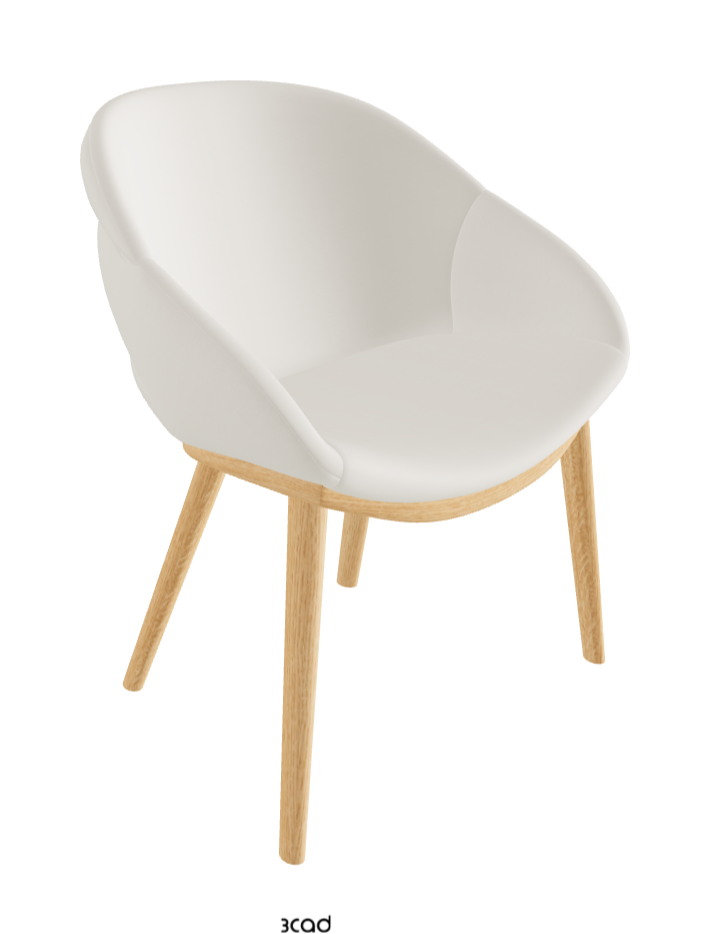 Camilla Dining Armchair_Natural Ashwood_Synthetic Leather_Lino