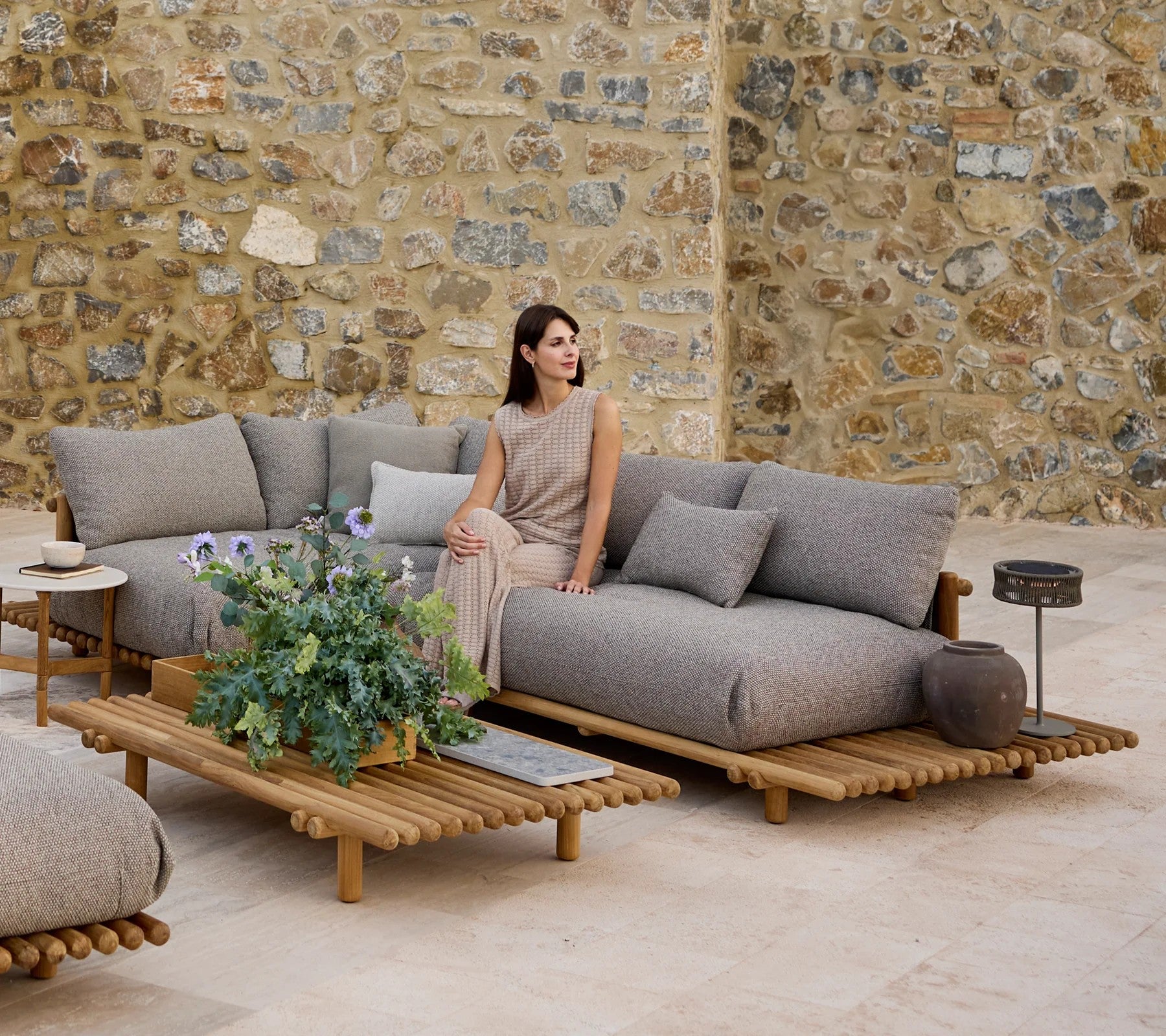Cane-line Sticks Platform Corner Sofa